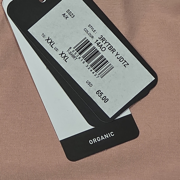 Armani Exchange Women's Pink V-Neck Top - Picture 3 of 4